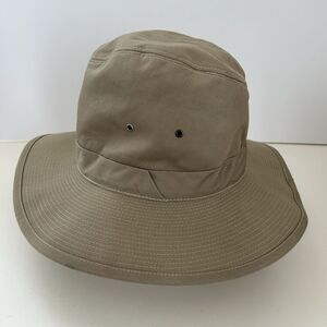 Vtg Banana Republic Travel Safari Bush Hat Sz L Tan Outdoor Made In France